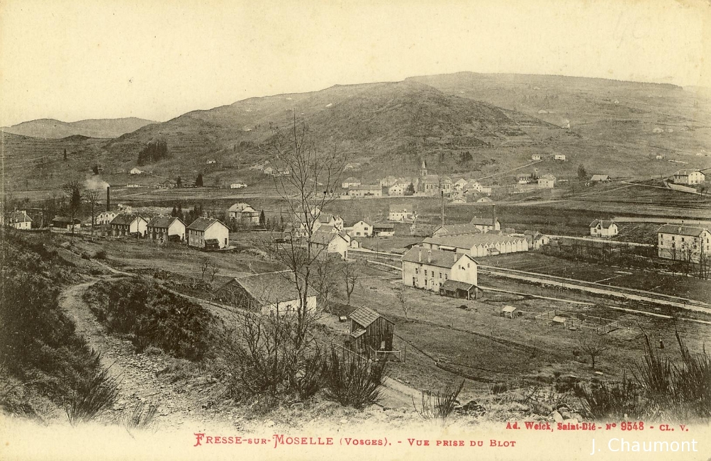 Fresse-sur-Moselle. - Vue prise du Blot.JPG